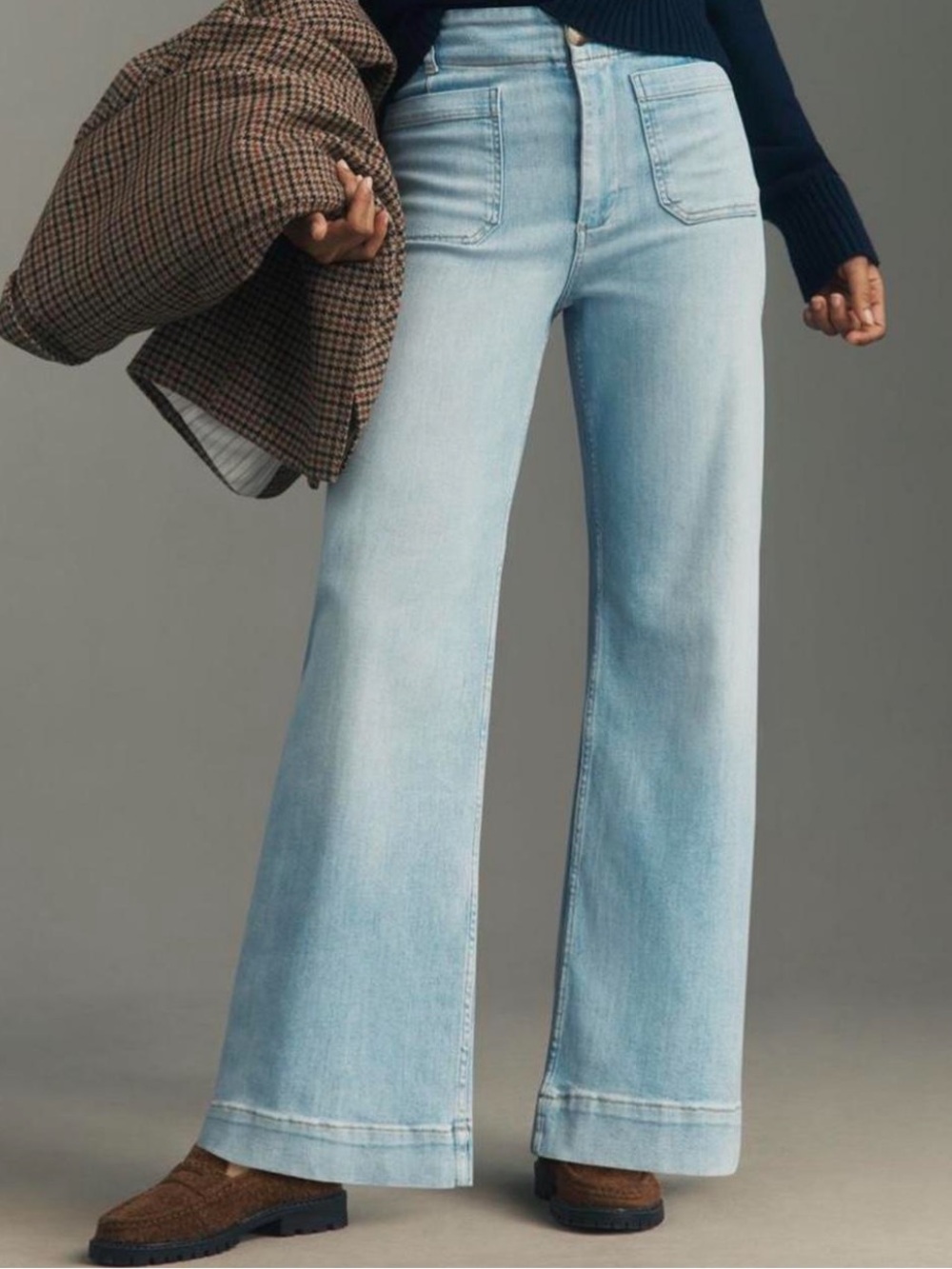 NWOT Maeve The Colette High-Rise Wide-Leg Jeans Full Length